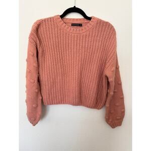 Madison and Moon Bubble Sleeve Sweater Size: M